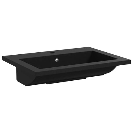 Vidaxl wasbak 600x450x120 mm graniet zwart