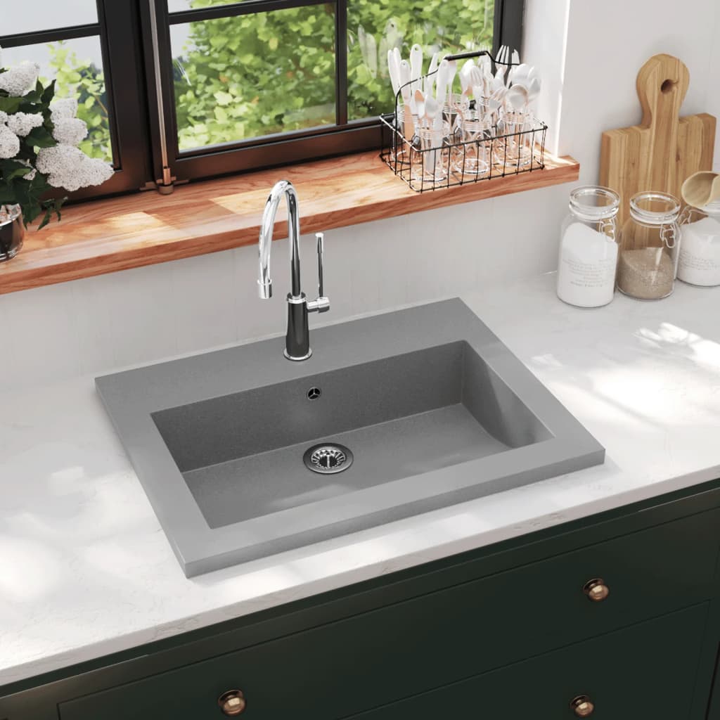 Vidaxl Washbasin 600x450x120 mm Granite