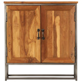 Vidaxl dressoir 65x30x70 cm gerecycled teakhout en staal
