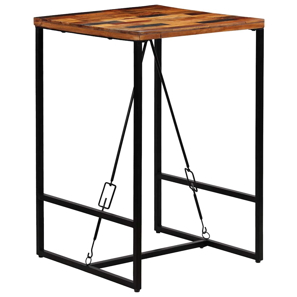 Vidaxl bartafel 70x70x106 cm massief gerecycled hout