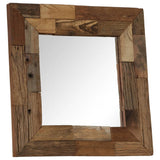 Vidaxl Mirror 50x50 cm trdni recikliran les