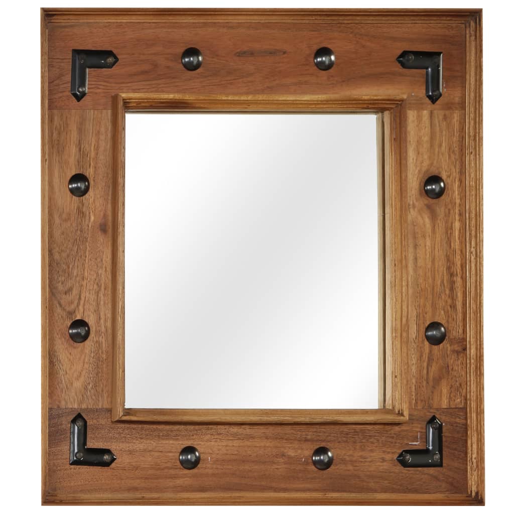 Vidaxl Mirror 50x50 cm Solid Acaciahout