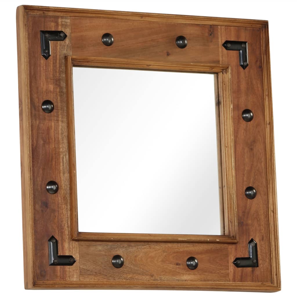 Vidaxl Mirror 50x50 cm Solid Acaciahout