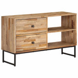 Vidaxl tv-meubel 90x30x55 cm gerecycled teakhout