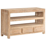 Vidaxl tv-meubel 90x30x55 cm massief acaciahout lichtbruin