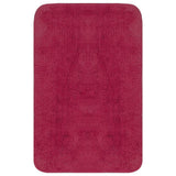 Vidaxl Bathmatting Set Fabric Fuchsia 3-del