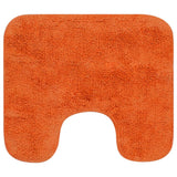 VidaXL Bathmatting set fabric orange 3-piece