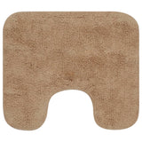 VidaXL Bathmatting set of fabric beige 2-part