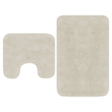 Vidaxl Bathmatting Fabric White 2-Part