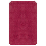 Vidaxl Bathmatting Set Fabric Fuchsia 2 pièces