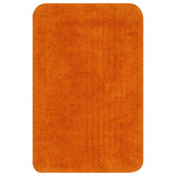 Vidaxl Bathmatting Set Fabric Orange 2-Part