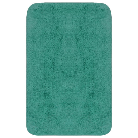 Vidaxl badmattenset stof turquoise 2-delig