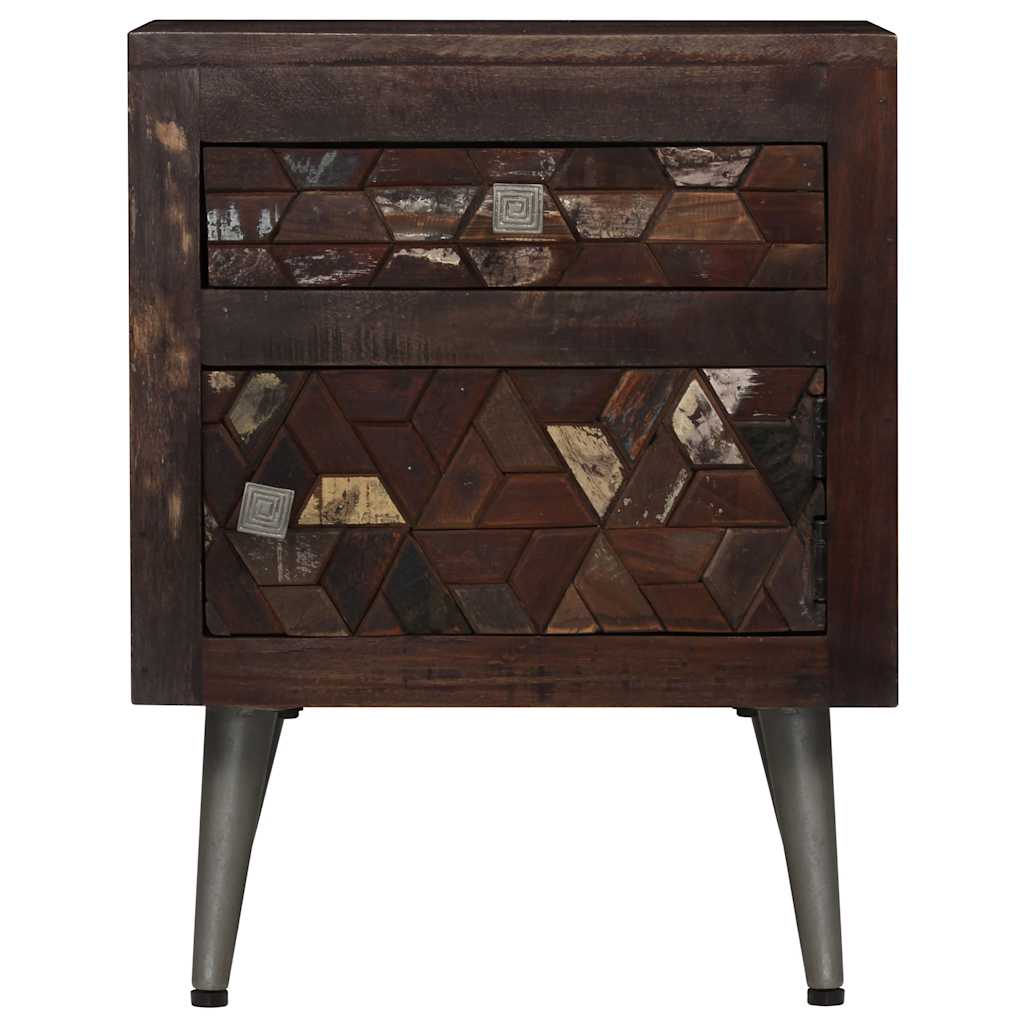 Vidaxl nachtkastje 40x30x50 cm massief gerecycled hout