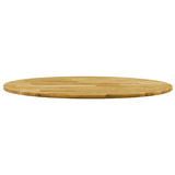 Vidaxl tafelblad rond 23 mm 500 mm massief eikenhout