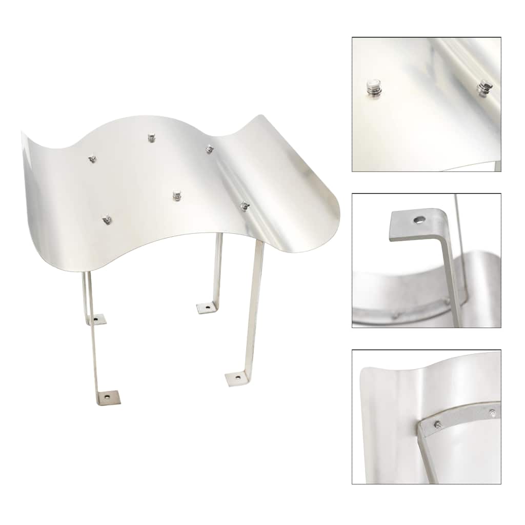 Vidaxl schoorsteenkap roestvrij staal 50 x 50 x 37 cm