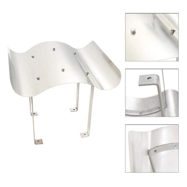 Vidaxl schoorsteenkap roestvrij staal 50 x 50 x 37 cm