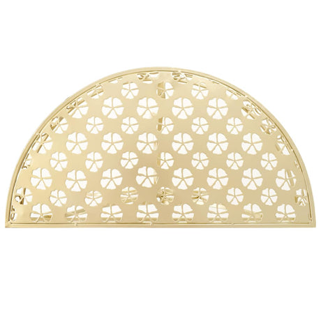 Vidaxl bijzettafel vintage stijl half rond 72x36x74 cm metaal goud