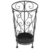 Vidaxl Umbrella Holder Vintage Style 26x46 cm Metal Black