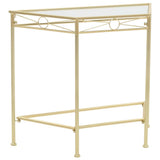 Vidaxl bijzettafel in vintage stijl 87x34x73 cm metaal goud