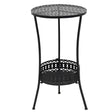 Vidaxl bistrotafel 40x70 cm metaal zwart