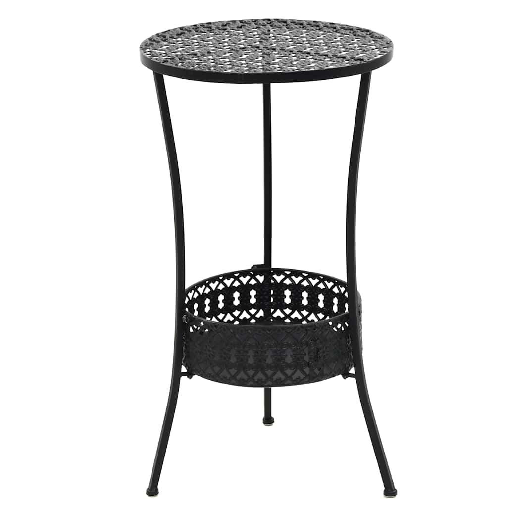 Vidaxl bistrotafel 40x70 cm metaal zwart