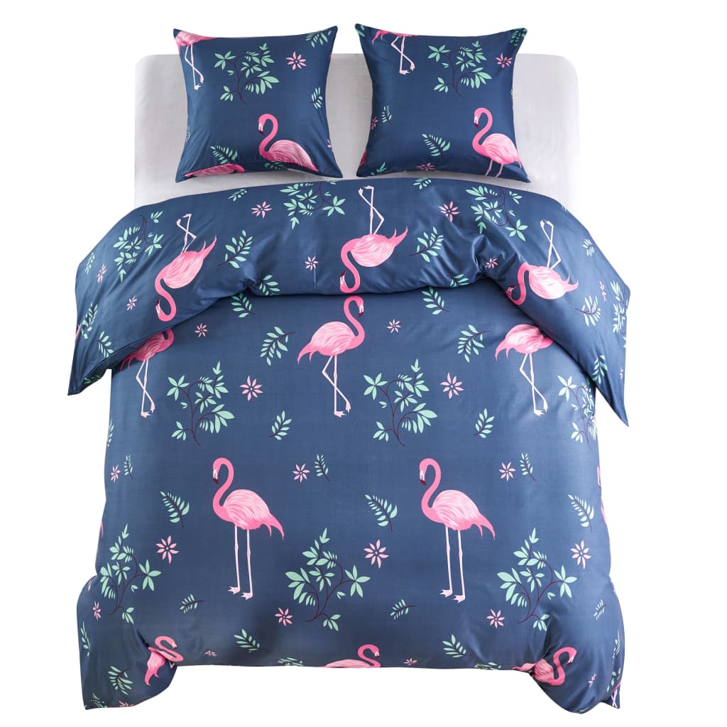 Vidaxl Crossing Crossing Set Flamingo 200x200 80x80 CM Marine Blue Pink