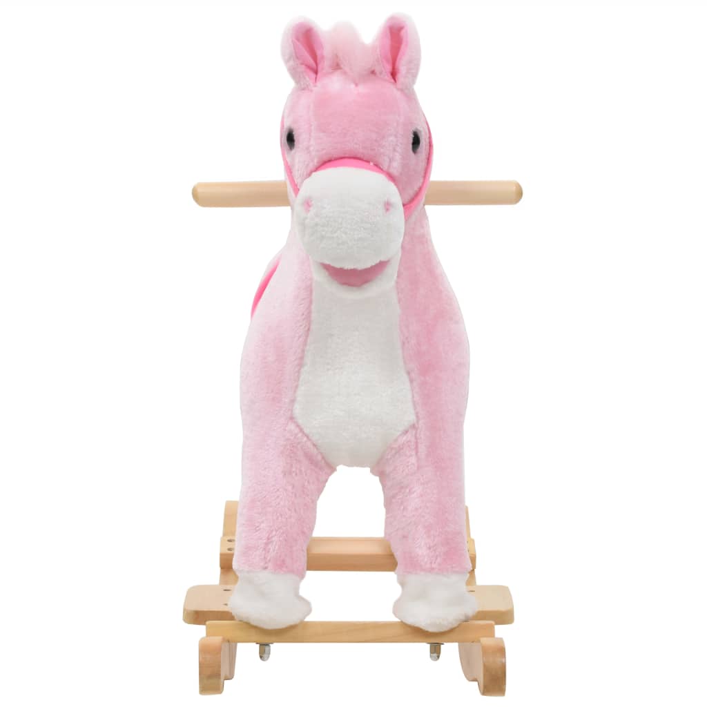 Vidaxl Hobbeldier Horse 65x32x58 CM Plush Pink