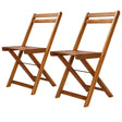 Vidaxl bistrostoelen 2 st massief acaciahout