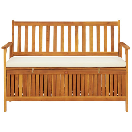 Vidaxl tuinopslagbank 120x63x84 cm massief acaciahout
