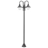 Vidaxl paalverlichting tuin e27 220 cm aluminium brons 3-delig