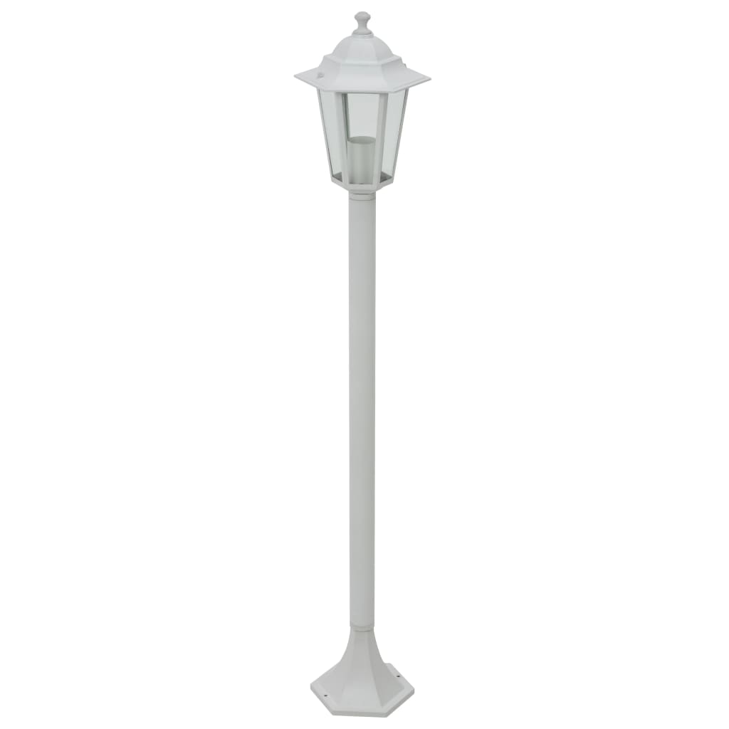 Vidaxl Pile Lighting for Garden E27 110 CM Aluminium White 6 STS