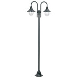 Vidaxl Pale Lighting Garden E27 220 cm Aluminium Dark Green 2-Piece