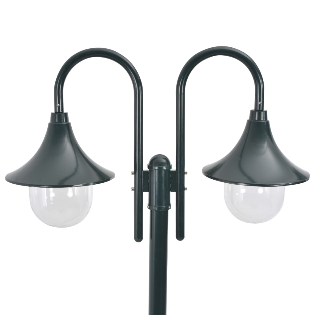 Vidaxl Pale Lighting Garden E27 220 cm Aluminium Dark Green 2-Piece