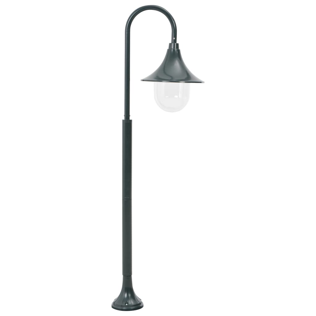 Vidaxl Pale Lighting Garden E27 120 cm Aluminium mørkegrøn