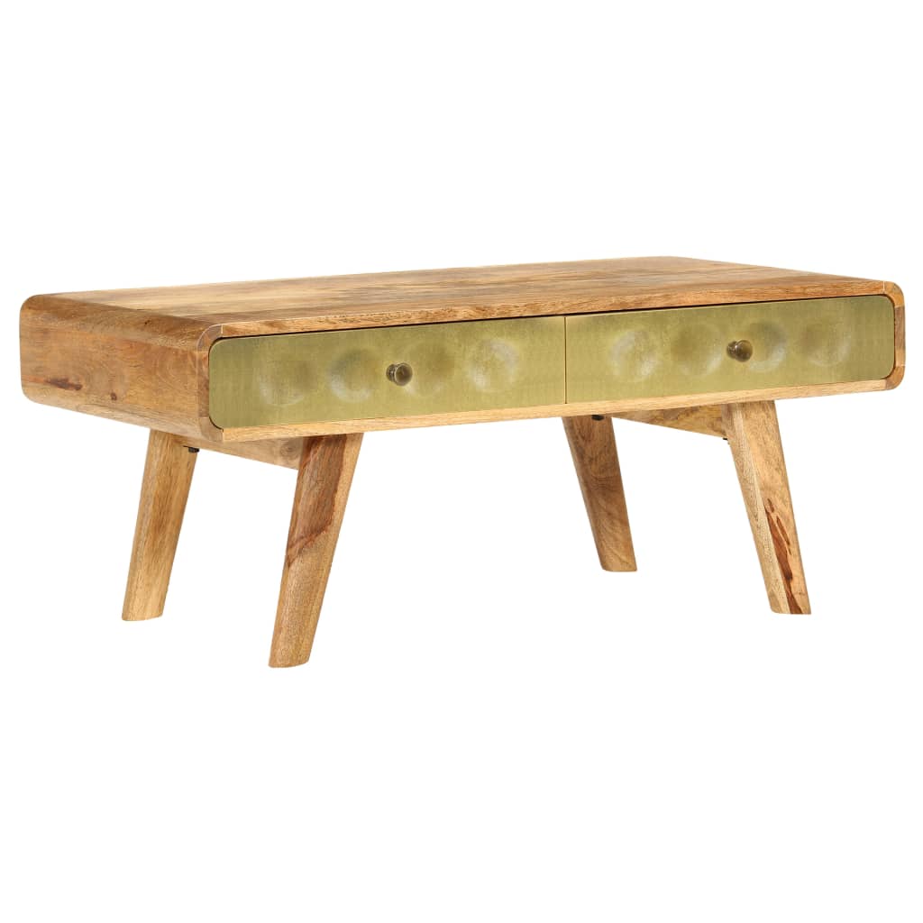 Vidaxl salontafel 90x50x40 cm massief mangohout