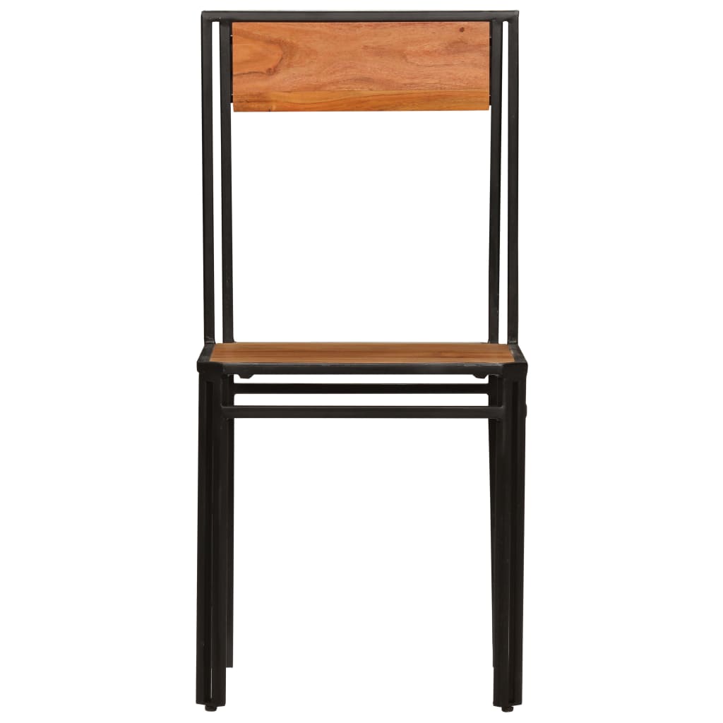 Vidaxl eetkamerstoelen 2 st massief acaciahout