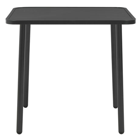 Vidaxl tuintafel 80x80x72 cm staal donkergrijs