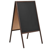 Vidaxl Chalkboard Double -Tided Detaided 60x80 cm Cedar Wood