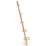 Vidaxl wandrek ladder 41,5x30x176 cm cederhout