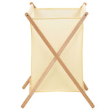 Vidaxl laundry basket 42x41x64 cm cedar wood and dust beige