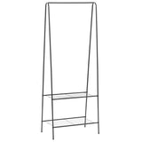 Rack de vêtements Vidaxl 59x35x150 cm noir