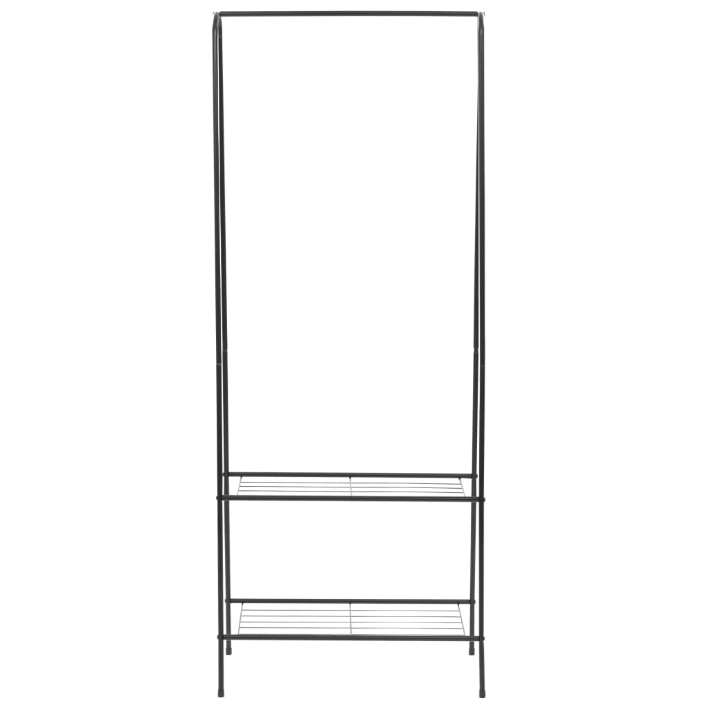 Rack per abbigliamento vidaxl 59x35x150 cm nero