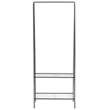 Rack per abbigliamento vidaxl 59x35x150 cm nero