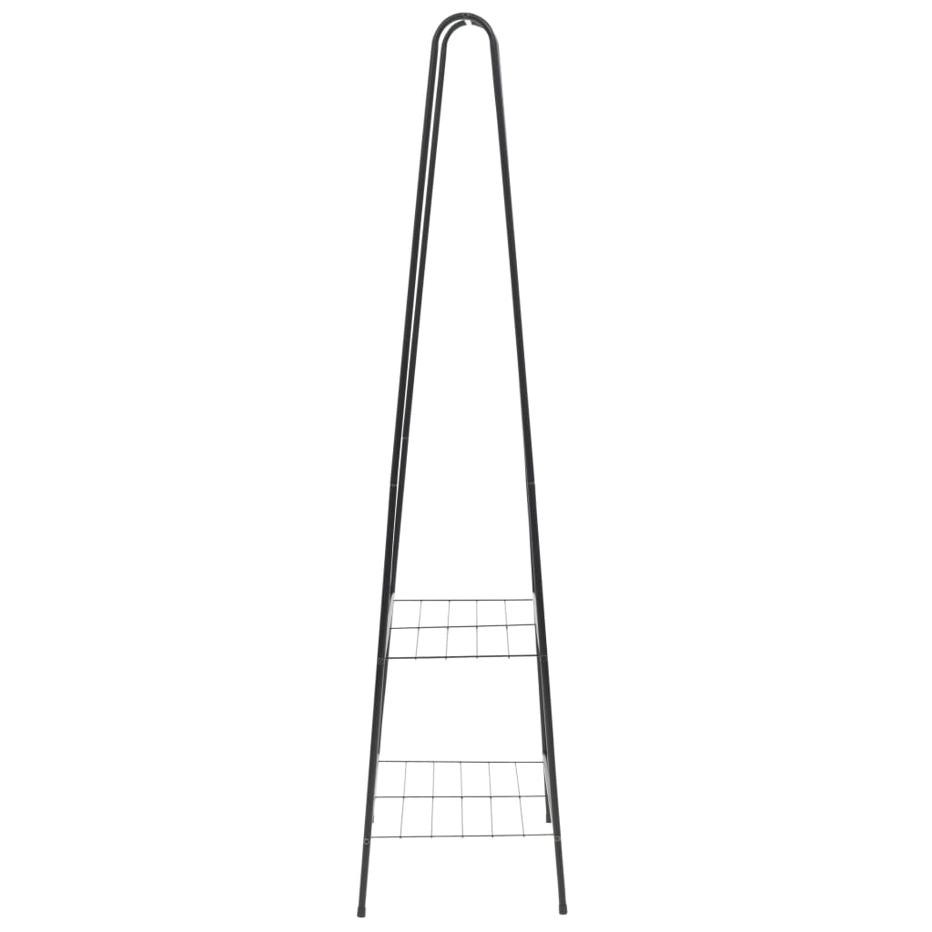 Rack per abbigliamento vidaxl 59x35x150 cm nero