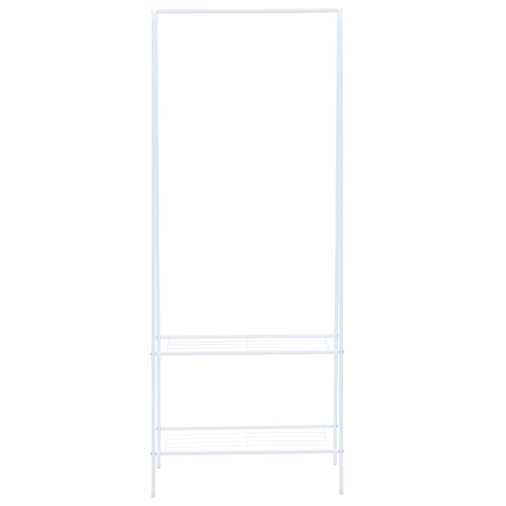 Rack de vêtements Vidaxl 59x35x150 cm blanc