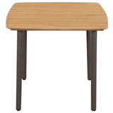 Vidaxl tuintafel 80x80x72 cm massief acaciahout en staal