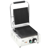 Vidaxl Panini Grill Grooved 1800 W 31x30.5x20 cm rustfritt stål