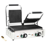 Vidaxl panini grill dubbel gegroefd 3600 w 57x30,5x20 cm