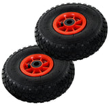 Vidaxl hand truck wheels 2 pcs 3.00-4 (245x82) rubber