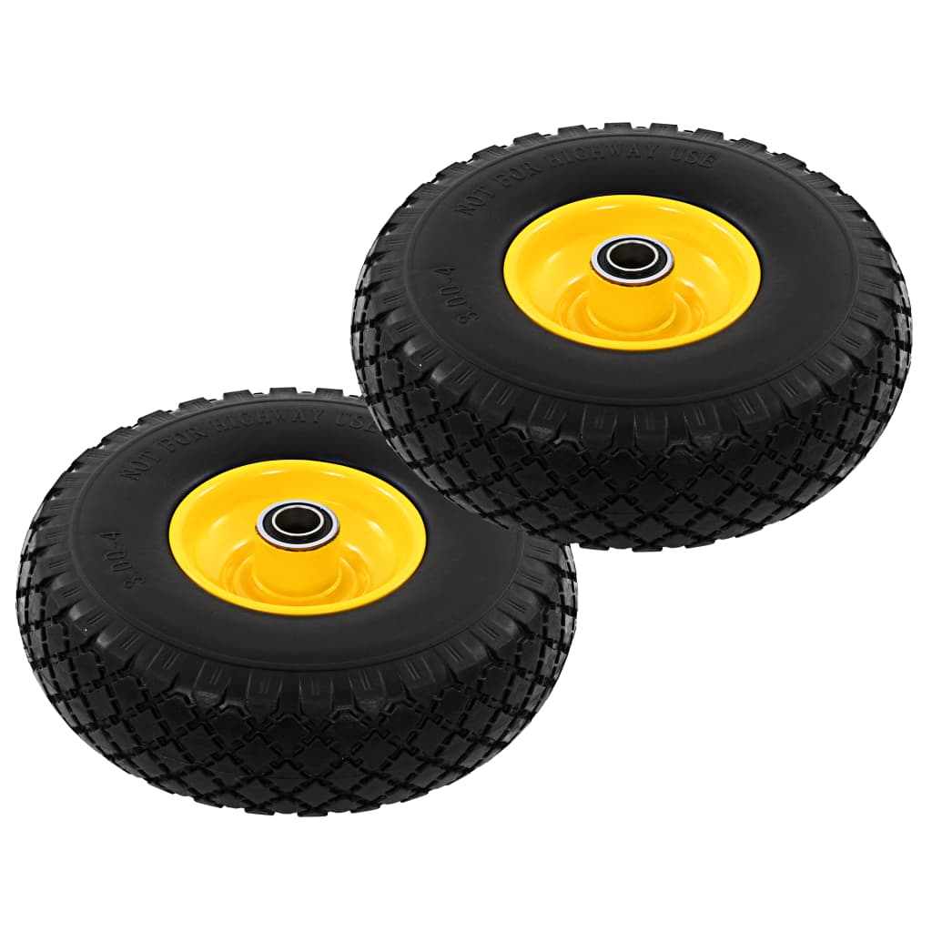 Vidaxl Hand Truck Wheels 3,00-4 (260x85) Solidní PU 2 PCS